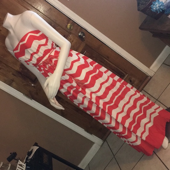 West 36th strapless maxi dress sz large run m nwt - Picture 6 of 7